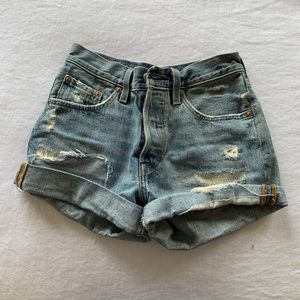 Levi’s high waist shorts
